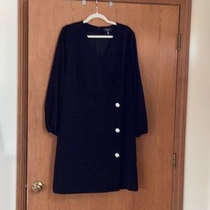 Ella by Rafaella, black, surplice dress